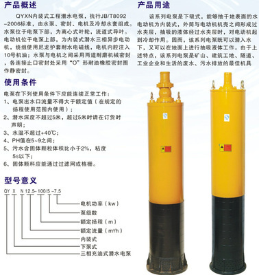 廠家直銷QYXN內裝式工程潛水泵 探索上海順民電機水泵廠的品質與技術革新